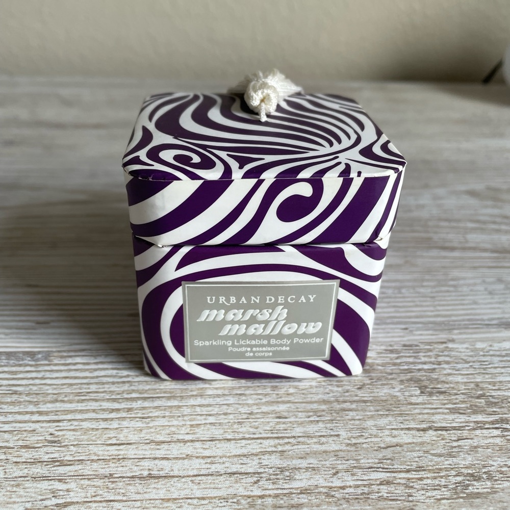 Urban Decay Sparkling Lickable Body Powder. Marshmallow scented.